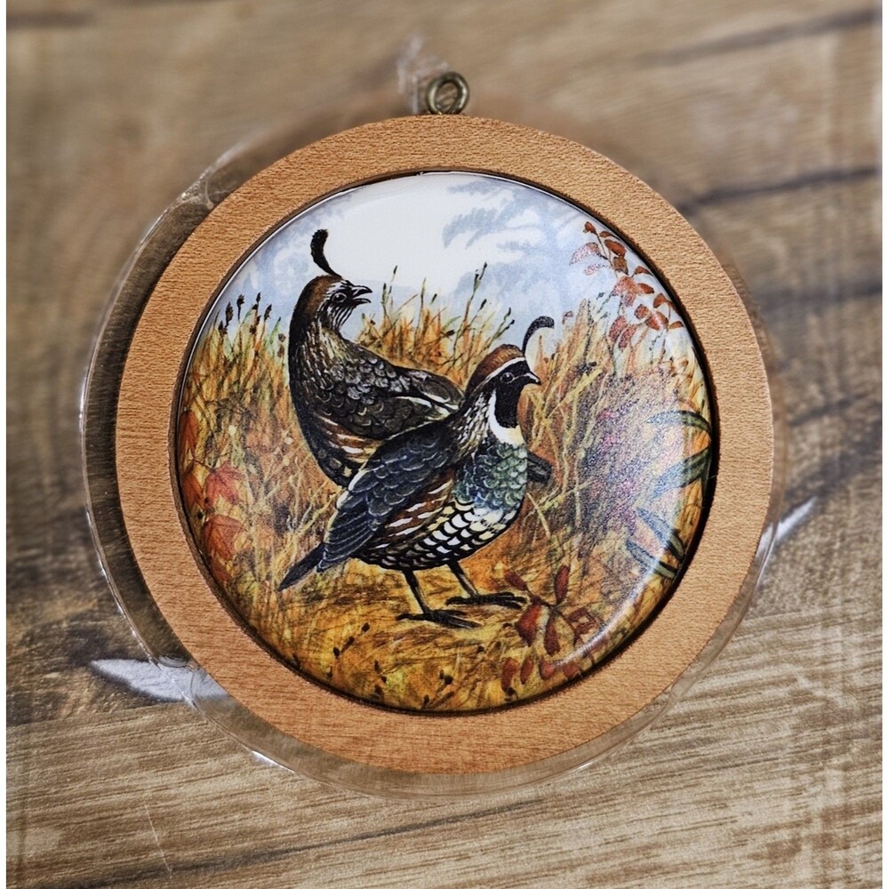 Vintage 1985 Hallmark California Partridge Ornament - Holiday Wildlife #4